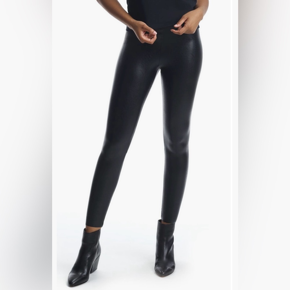 Commando Control Top Faux Leather leggings Size Small